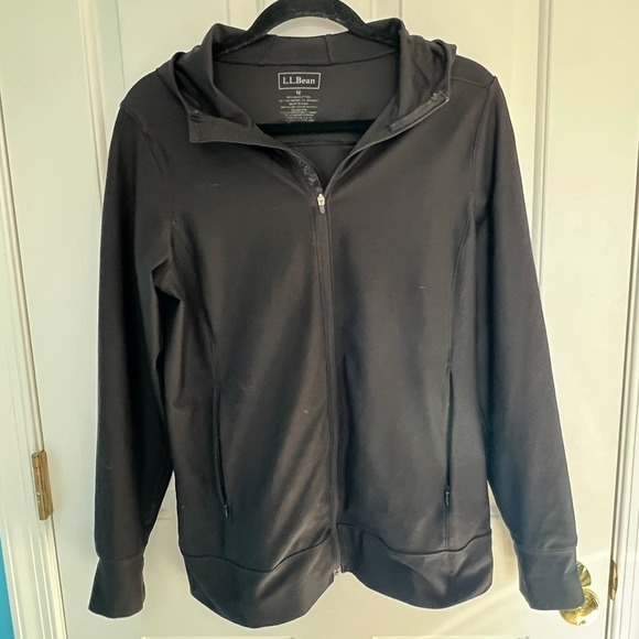 L.L. Bean Jackets & Blazers - L.L.Bean Women's M Multisport Full-Zip Hoodie Black - Style 277369‎